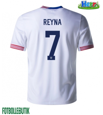 Förenta Staterna Giovanni Reyna #7 Hemmatröja Copa America 2024 Kortärmad